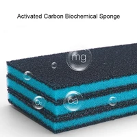 30cmx25cmx2cm aquarium activated carbon filtration foam bio sponge fish tank biochemical filter sponge pad skimmer sponges new
