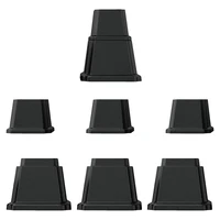 8pcs black rubber feet chair floor protector bed risers heavy duty adjustable furniture lifts risers for sofa table