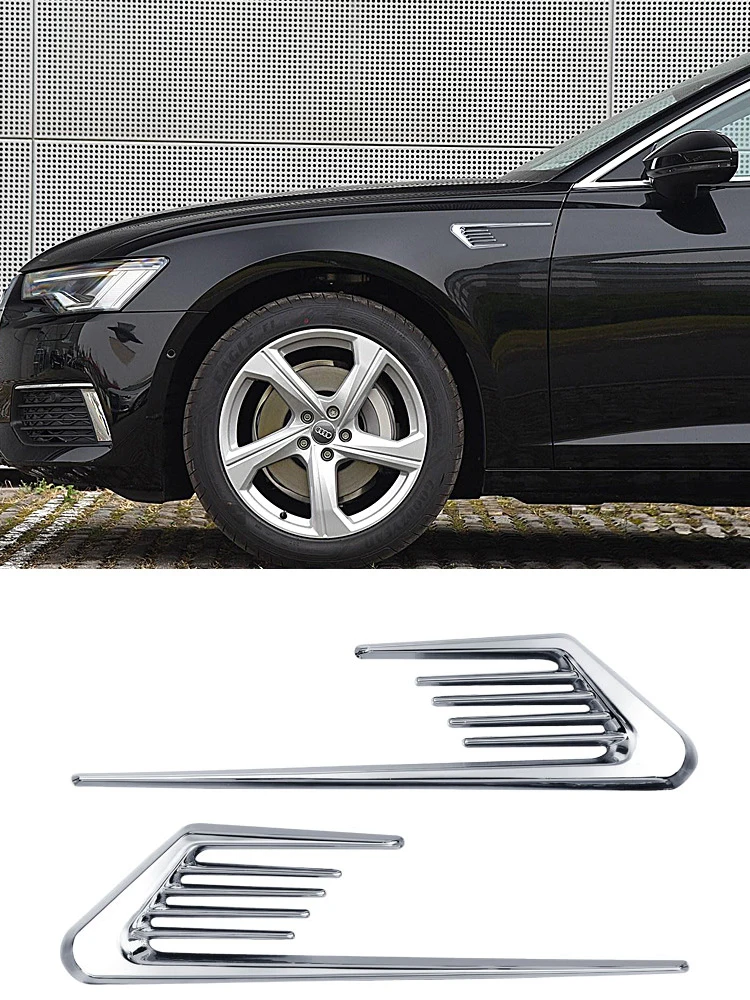 

Automobile exhaust outlet sticker decorative leaf plate side mark simulation shark gill outlet hood modification