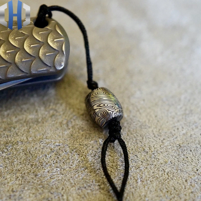 Дамасский нож подвеска креативная личность искусственный бисер подарок | Спорт и