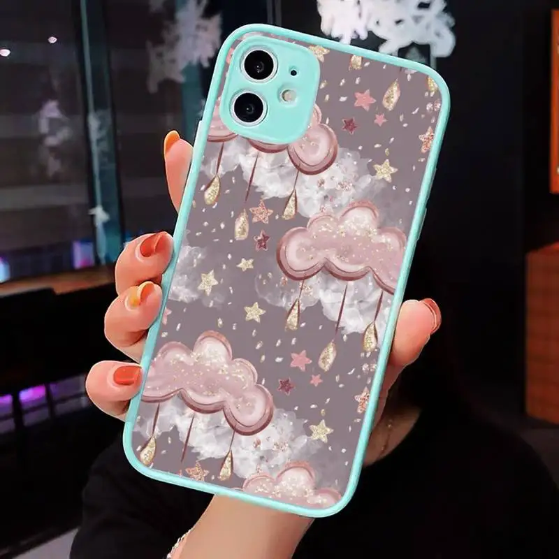 

sky constellation space moon Phone Case Matte Transparent for iPhone 7 8 11 12 s mini pro X XS XR MAX Plus cover funda