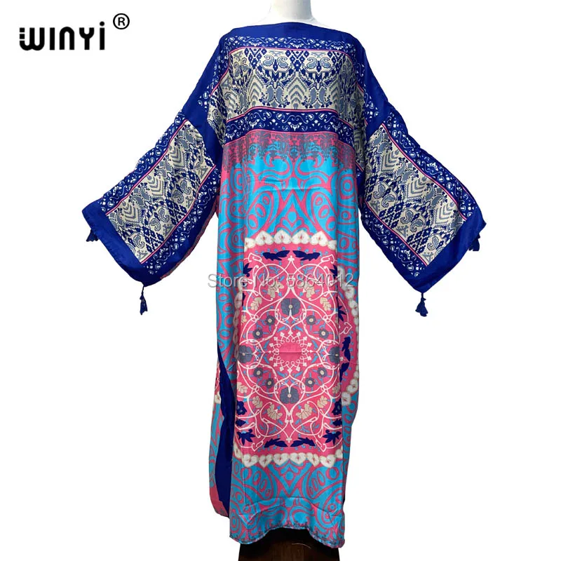 

2021 Dubai kuwait winter Runway Designer Elegant Dress Women Long Sleeve Splicing Stripe Print Female Midi Dress Vestdios