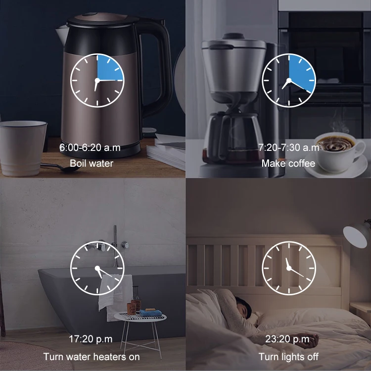 

WiFi 10A Plug Socket For Tuya Smart Life APP Timing Remote Control Home Automation Works with Alexa Google Home No Hub Required