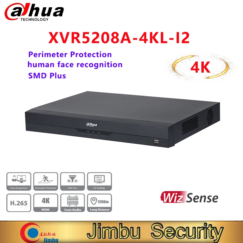 

Dahua 8-канальный Penta-образный 4K-N/5MP 1U 2HDDs WizSense цифровой видеорегистратор XVR5208A-4KL-I2 камера видеонаблюдения системы безопасности 8ch dvr