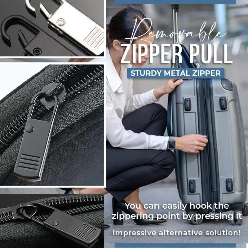 

4PCS Removable Zipper Pull For Clothing Zip Fixer Travel Bag Shoes Suitcase Backpack Zipper Head Slider DIY sewing Kits Metal Zi