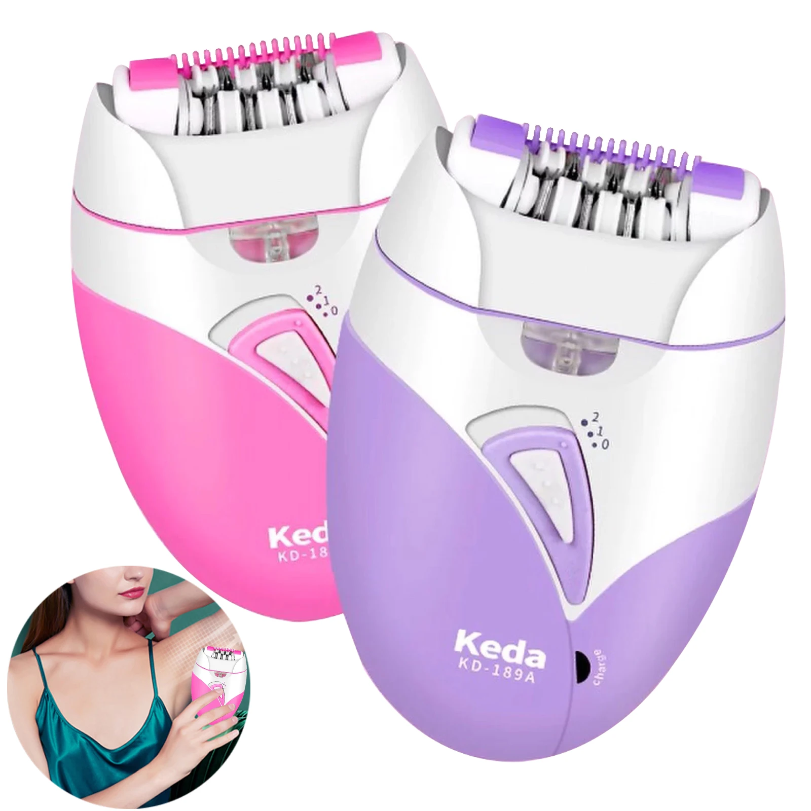 Электрический эпилятор с USB-зарядкой бритва лезвиями из нержавеющей стали