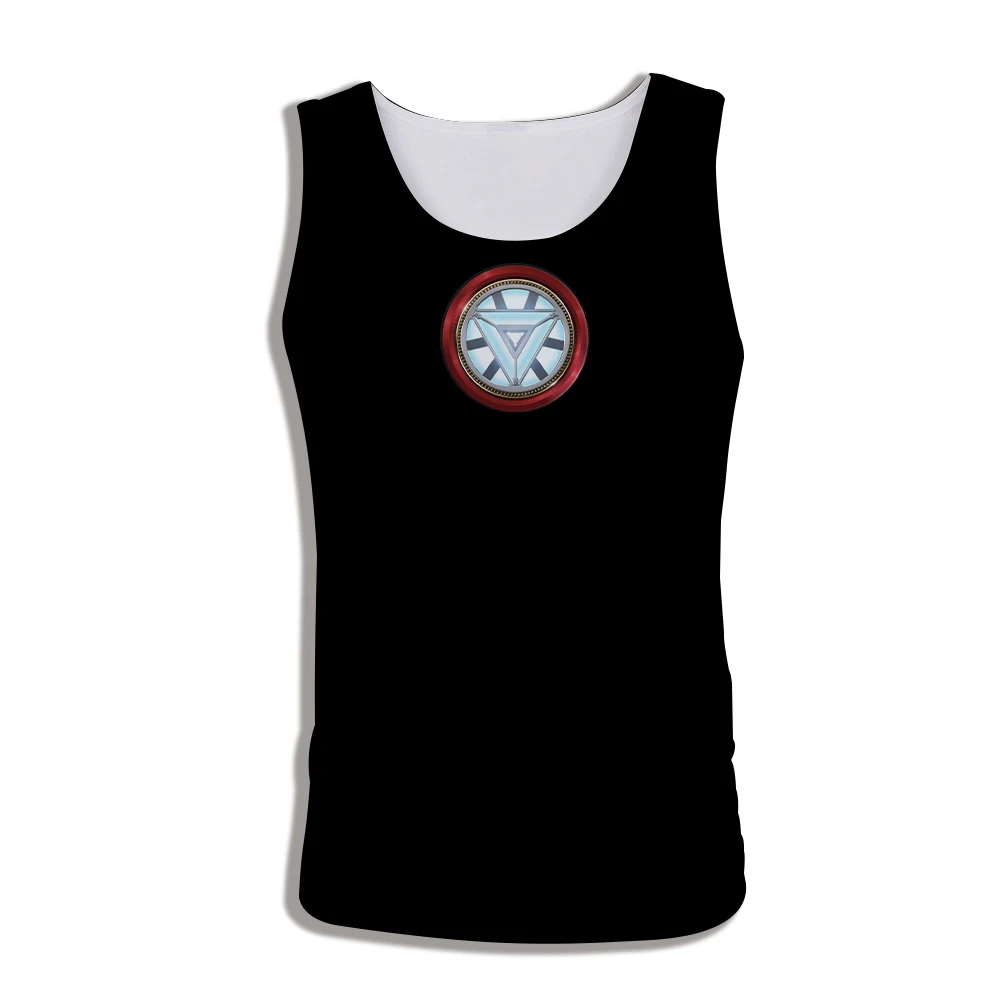 2019 Компрессионные Мужские футболки с 3D принтом Железного человека Майки для