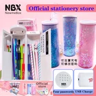 Цилиндрический чехол для карандашей, с кодовым замком, с USB-зарядкой