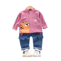 new spring baby boys clothes children fashion shirt pants 2pcsset autumn toddler casual costume infant kids cartoon sportswear