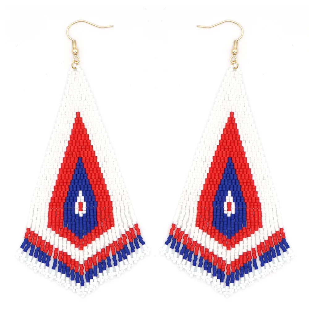 Женские серьги-подвески Go2Boho Miyuki модные геометрические серьги в стиле бохо