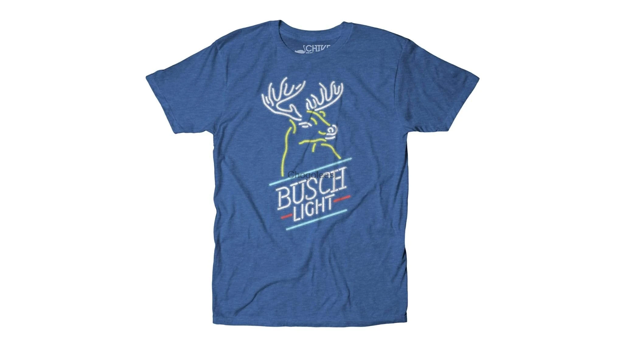 Спонсорская Мужская футболка с неоновым знаком Ad - theCHIVE Busch Buck |