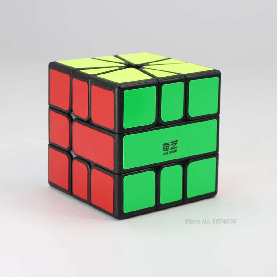 Qiyi Qifa SQ1 Cube 3x3x3 SQ-1 необычный кубик без наклеек черная головоломка Скручивающиеся игрушки для детей Magico Square-1 квадрат