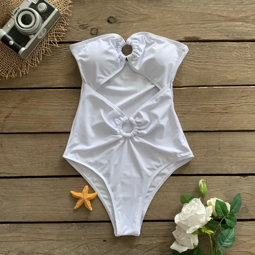 

Новинка 2021, Цельный купальник, Женская однотонная белая юбка, купальник, пляжное платье, накидка, сексуальный саронг, пляжная одежда, купаль...