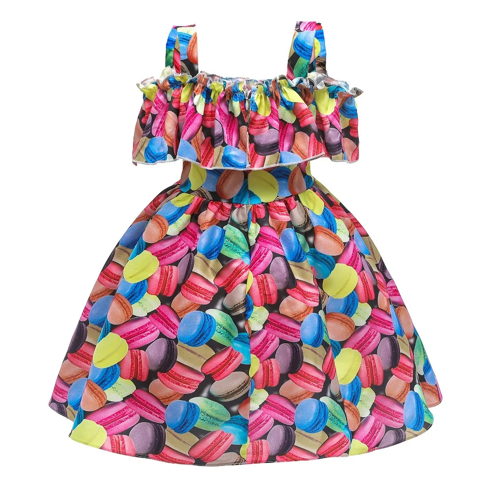 

Girls Dress Summer Lace Suspender Kids Princess Dresses For Girls Candy Colors Birthday Party Dress Children Clothing 8 10 Years