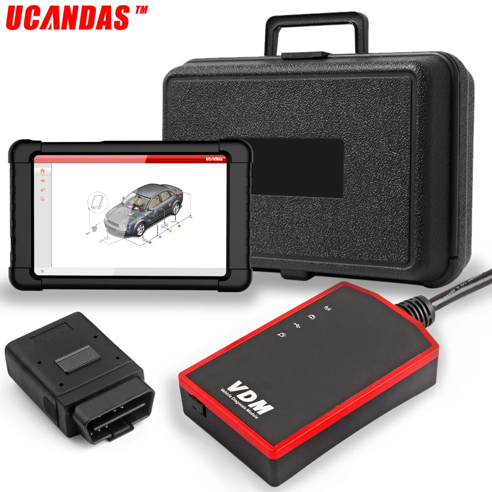 

UCANDAS VDM WIFI OBD2 Scanner Scan ABS Airbag Oil EPB DPF Reset OBD 2 Automotive Scanner Code Reader Auto Car Diagnostic Tool