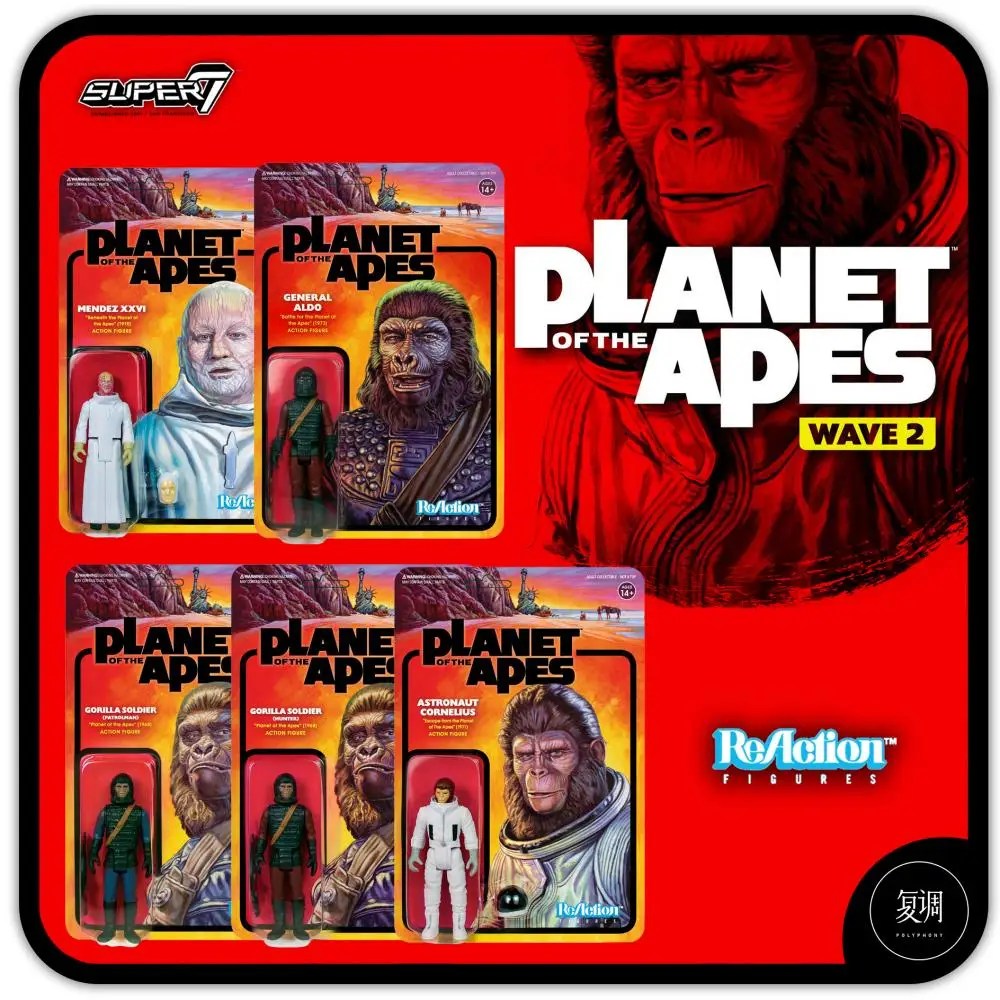 

Super7 Planet of the Apes movies and tv Anime Action Figure 3.75inch Collectible figurines Halloween Gift Toys for boy