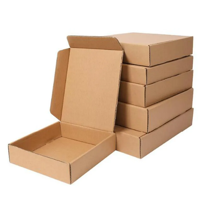 10 шт./лот Подарочная коробка из крафт-бумаги почтовая экспресс-доставка