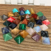 7 pcslot chakra pyramid stone set crystal healing chakra set or jewelry making multi color random color