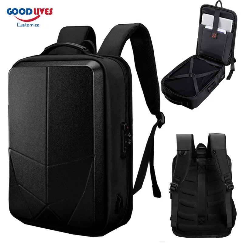 2022 Hard Shell Backpack Shockproof Waterproof Laptop Stand Teens Cool Business Shoulders Bag with USB mochila