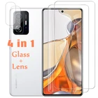 Закаленное стекло 4 в 1 для Xiaomi Mi 11T Pro, защитная пленка для экрана Xiomi Mi 11 Lite 5G NE 11 Lite, легкое стекло