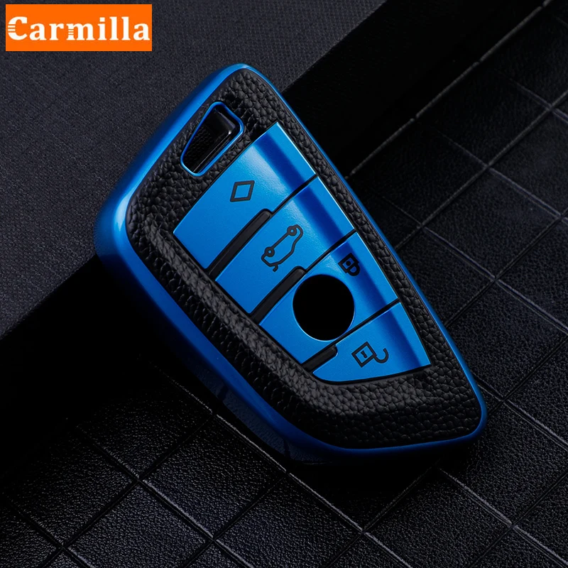 

ТПУ чехол для автомобильного ключа с дистанционным управлением для BMW X1 X3 X5 X6 X7 1 3 5 6 7 серии G20 G30 G11 F15 F16 G01 G02 F48, защитный держатель