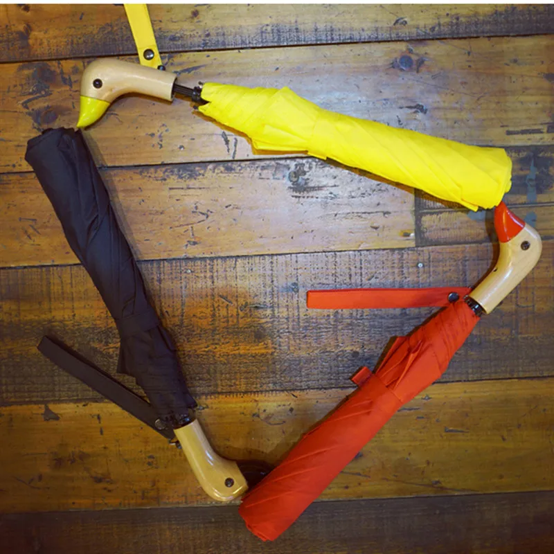 Полуавтоматический зонт от солнца с деревянной ручкой 8 к 2 дюйма|Зонтики| |