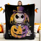 Рождественское Покрывало мягкое рождественское одеяло, Джек и Салли, пледы для кушетки, кровати, гостиной, дивана, кошмар перед