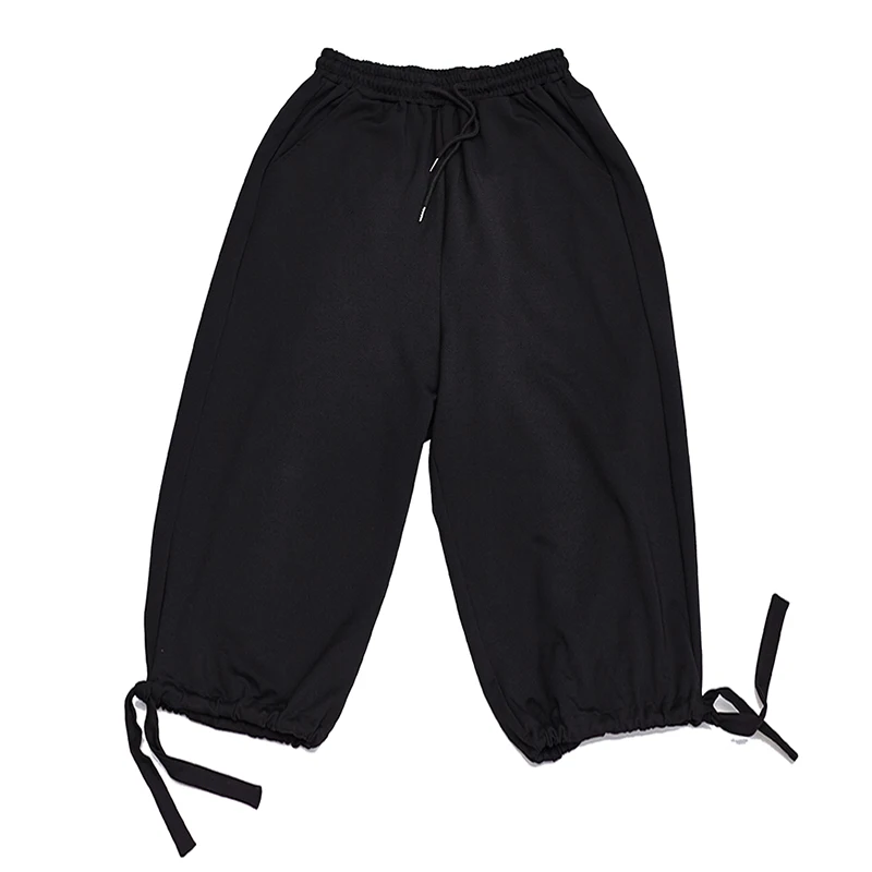 Мужские брюки шаровары свободные широкие в японском стиле панк хип