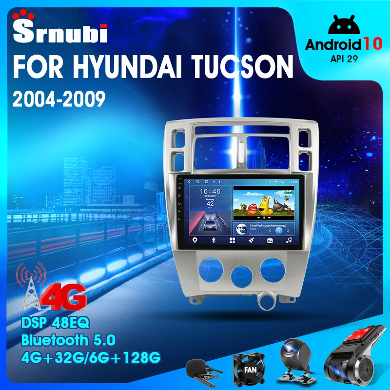 

2 Din Android 10.0 Car Player Stereo audio Radio for Hyundai Tucson 2004-2009 Multimedia Video Touch Screen 4G Wifi Speaker DVD
