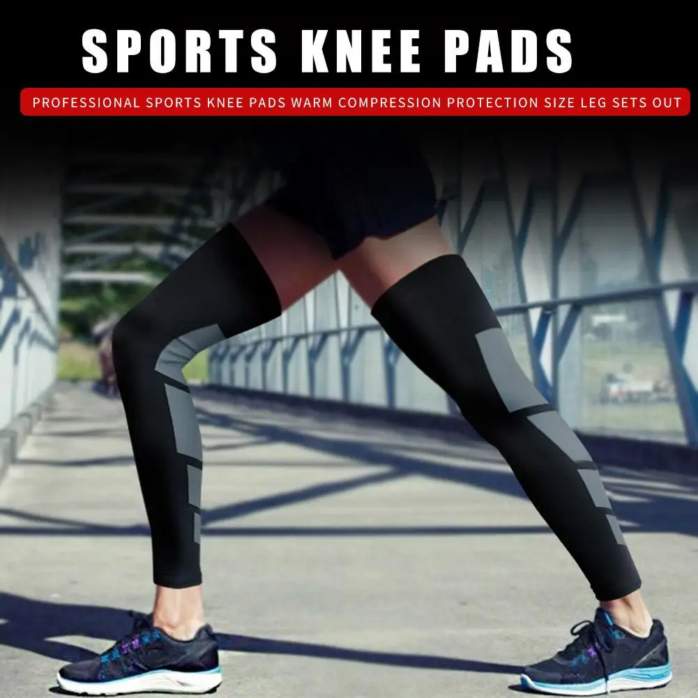 

1Pc Basketball Leg Warmers Sports Anti-slip Compression Leg Sleeves Calf Shin Splint Support Protector for Cycling Running Golf