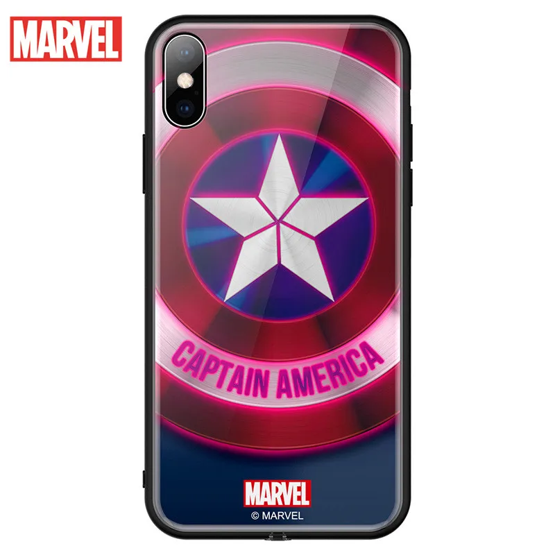 

Marvel certified for the iphone11 luminescent phone case 11pro glass case marvel logo11pro Max case