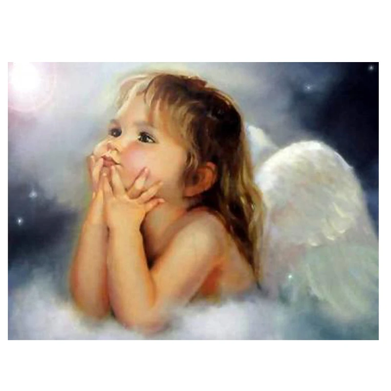 

5D DIY Diamond Painting Landscape Angle Cross Stitch Patterns Diamond Painting kits for Embroidery with Beads