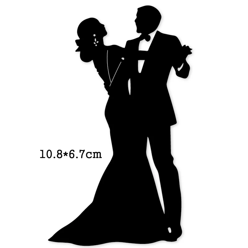 

Craft dies Wedding Dancing Couple Metal Cutting Dies for Diy Scrapbooking dies Embossing Die Cuts Paper Card Album Stencils dies