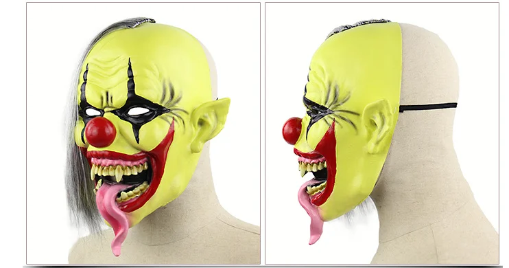 

Environmental Latex Mask long tongue clown mask Halloween performance prop Masquerade Party Cosplay mask Carnival a0279
