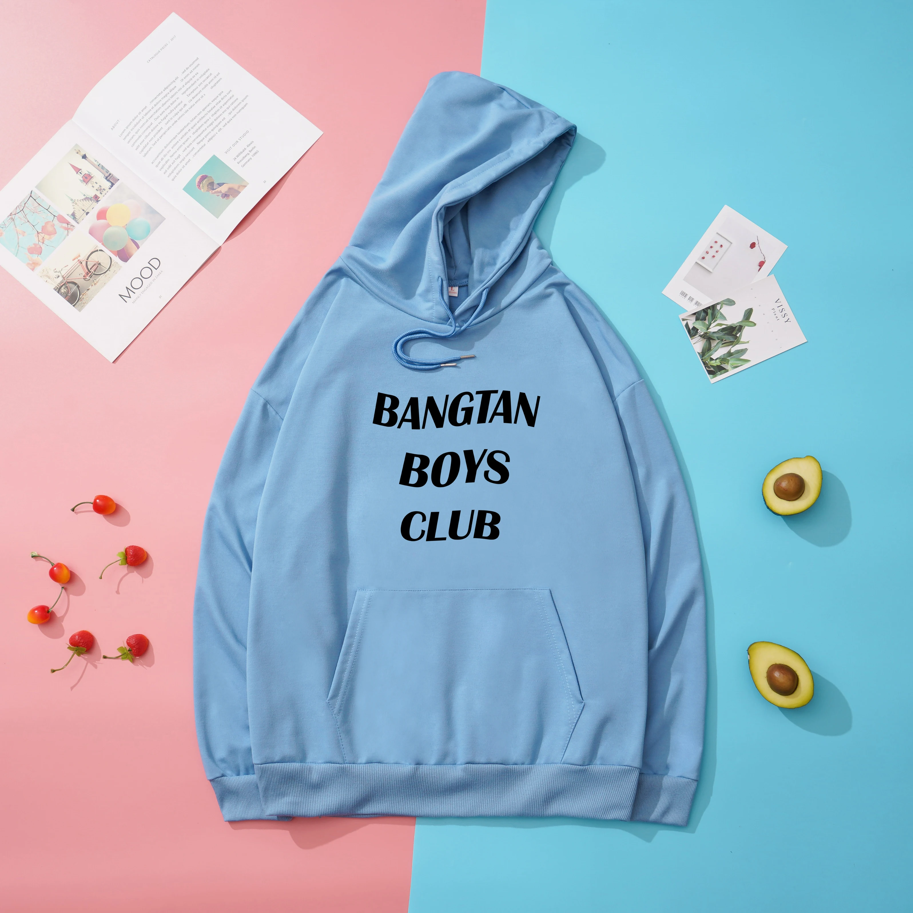 

Bangtan Boys Club Fashion Women Hoodies Korean Autumn New Loose Letter Print Hooded Sweatshirt Harajuku Streetwear Tops Female