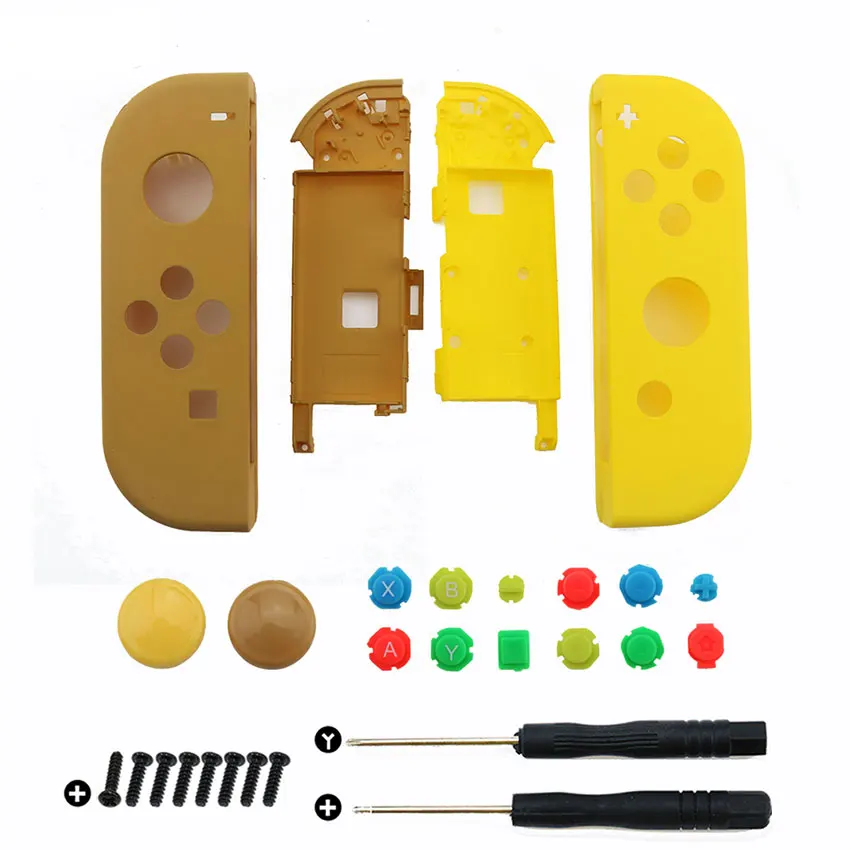 Защитный чехол ChengHaoRan для Nintendo Switch контроллер NS Joy-Con желтая коричневая крышка