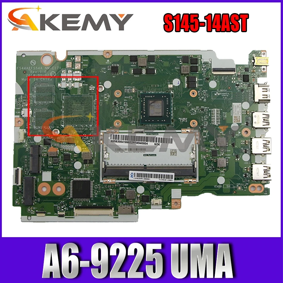

For Lenovo IdeaPad S145-14AST laptop motherboard NM-C171 motherboard CPU A6-9225 UMA FUR 5B20S41898 100% test work Mainboard