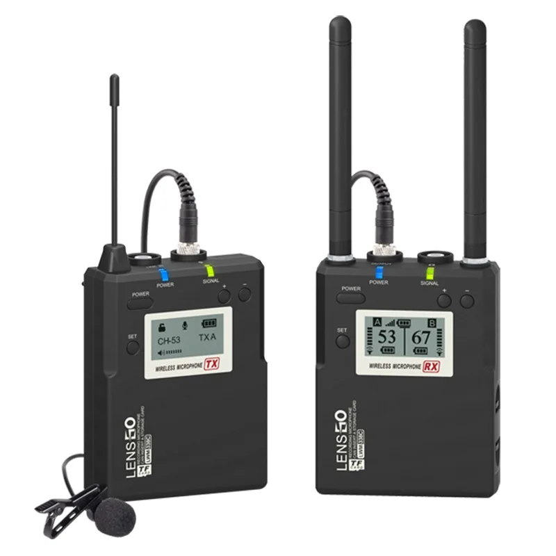 Lensgo LMW 338C беспроводной микрофон Lavalier приемник передатчик Комплект Pro Видео
