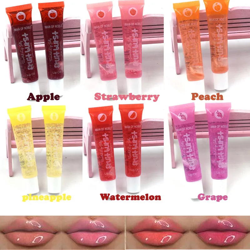 

1PC Fruit Burst Lip Oil Scented Lip gloss Plumping Lip gloss Scented Lip Jelly Big Lip Gloss Moisturizer Shiny Vitamin E Oil