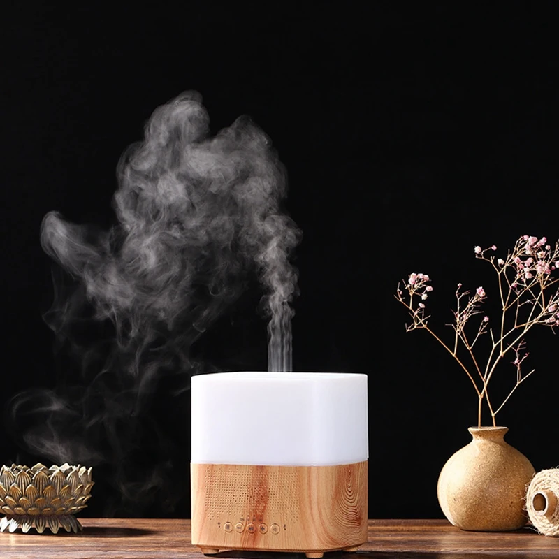 300Ml Multifunctional Bluetooth Aroma Oil Diffuser with Alarm Clock Aromatherapy Ultrasonic Air Humidifier for Room Home Office | Бытовая