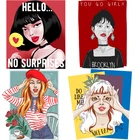 Красивые женские нашивки для девушек, термоклейкие наклейки на одежду, ткань, термоклейкие наклейки для одежды