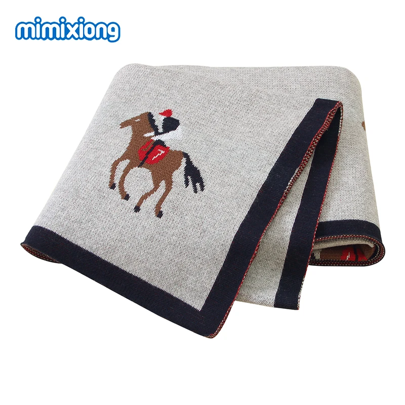 

Детские одеяла, 100% хлопок, вязаные пеленка для новорожденных, конверт для белье для коляски, 100*80 см, спальный мешок для малышей