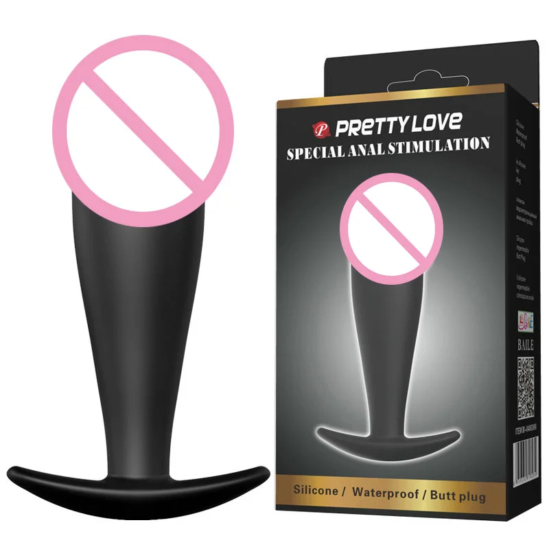 Prettylove Силиконовый водонепроницаемый Анальная пробка фаллоимитатор стимуляция