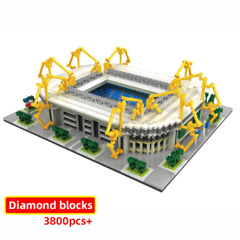Микро кирпичи мини архитектурные блоки алмазные наборы для футбольного стадиона