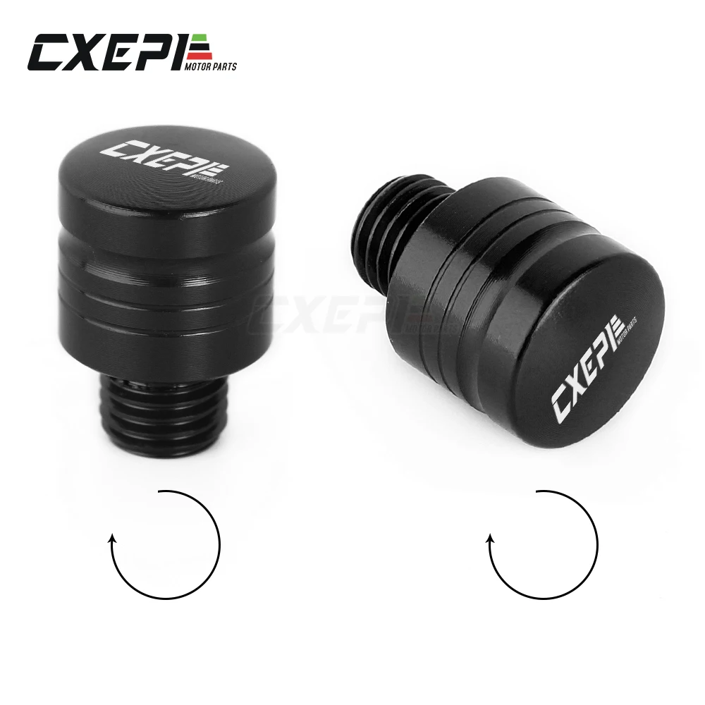 

For Honda for Yamaha for Suzuki for Kawasaki for bmw 2Pcs Universal Motorcycle M10X1.25 CNC Mirror Hole Plug Screw Aluminum