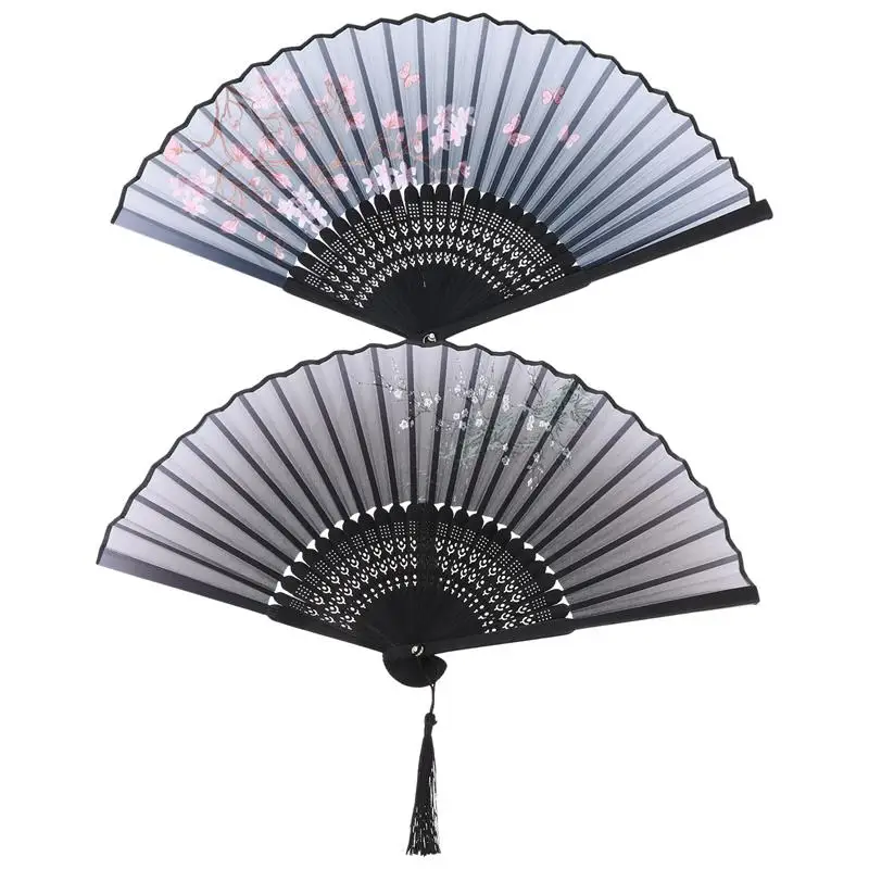 

2 шт., бамбуковые вееры для танцев