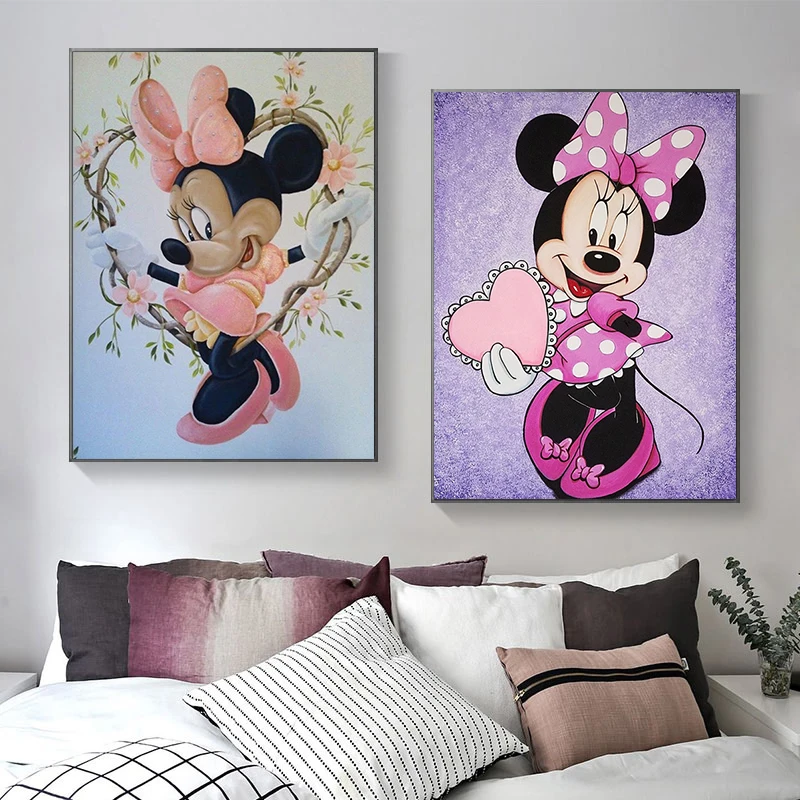 

Posters and Prints Donald Duck Disney Graffiti Art Canvas Paintings Mickey Mouse on The Wall Art Pictures for Kids Room Decor