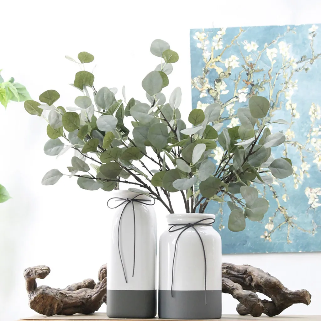 Имитация поддельных растений имитация денег трава цветок композиция лист дома