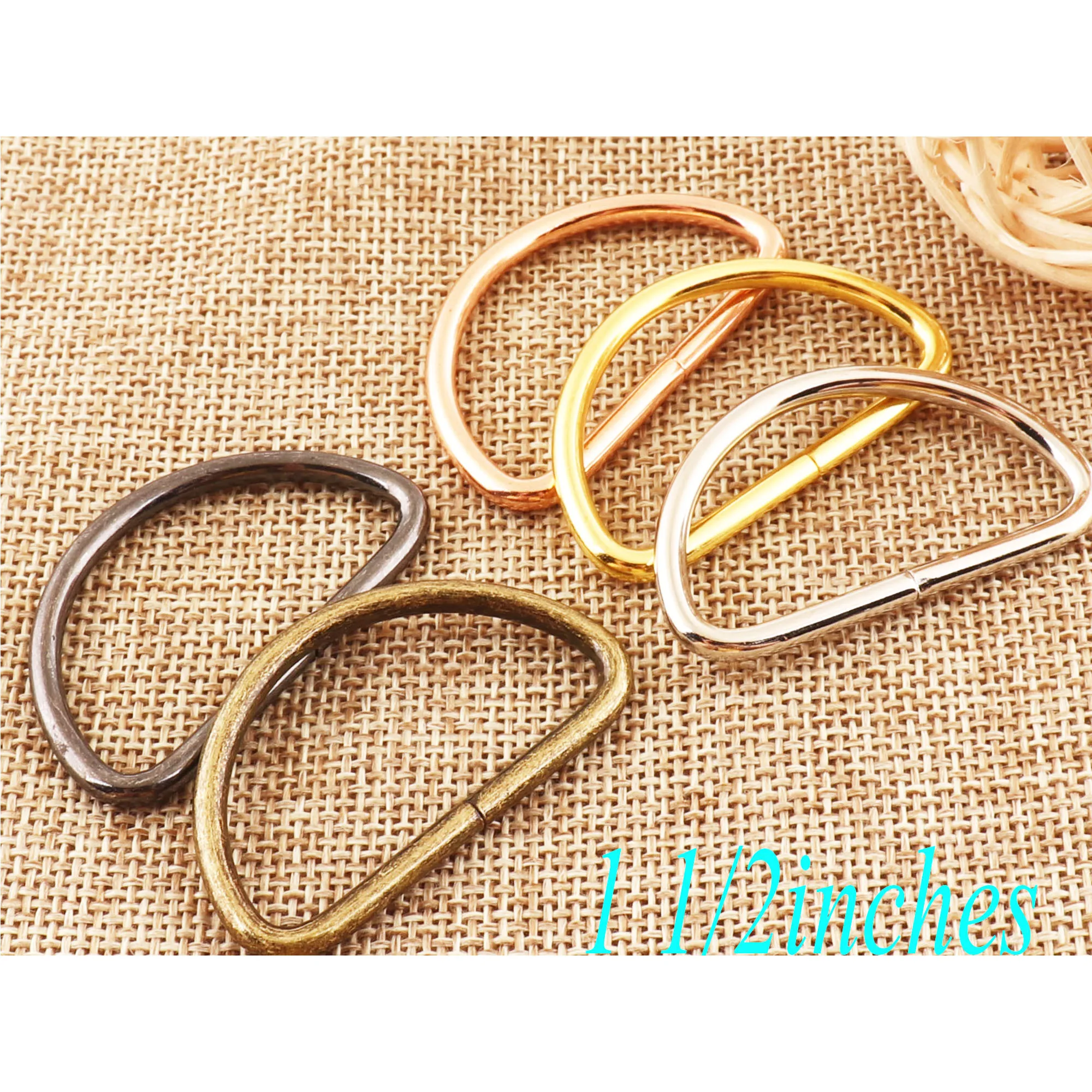 20 шт. металлические D-образные кольца-пряжки из кожи