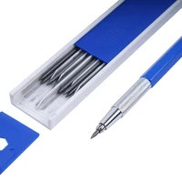 best promotion 2 0 mm 2b lead holder metal mechanical drafting drawing pencil with 12pcs leads for kid school supplies